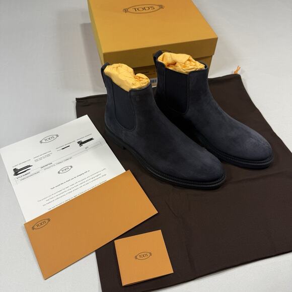 Tod’s SUEDE CHELSEA BOOTS Size 7.5UK/9US New In Box With Receipt MSRP $1,095 main image 5